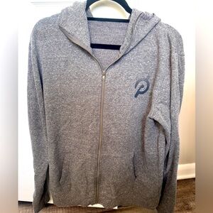 Perfectly worn in heather grey Peloton hoodie Medium.